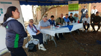 El MARN y embajadores de países cooperantes visitan el Corredor Biológico del Bosque Seco de Ostúa en Jutiapa, Guatemala