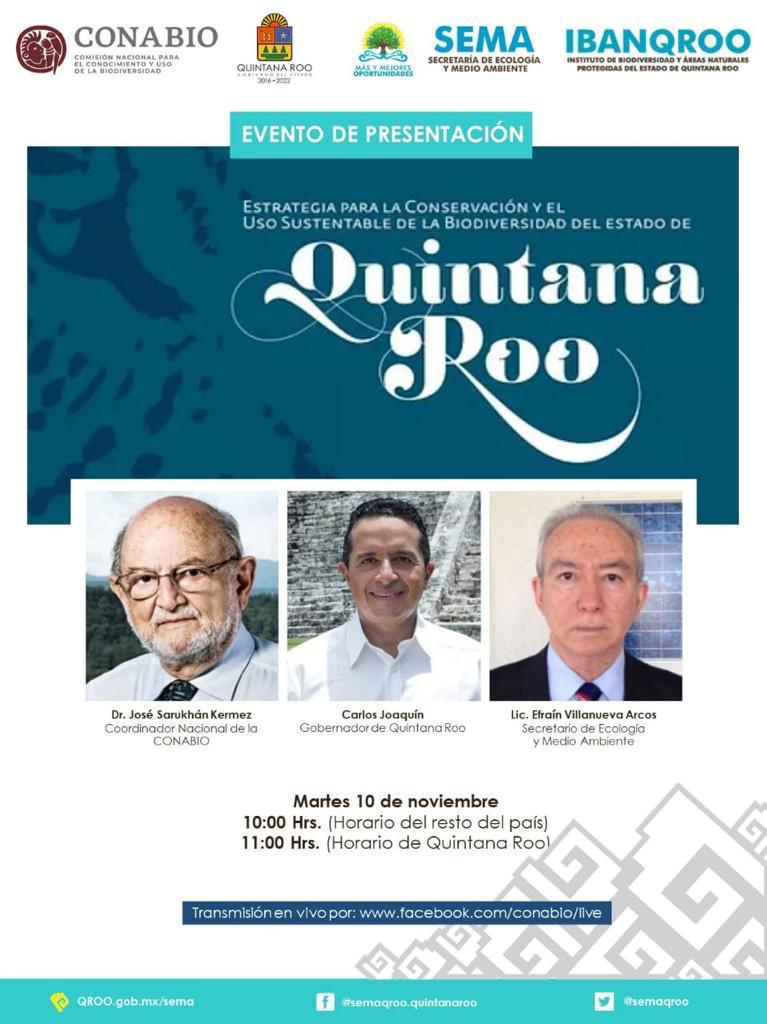 presentación de la Estrategia de Biodiversidad de Quintana Roo